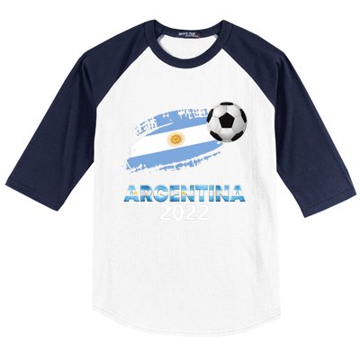 Argentina Soccer Ball Flag Jersey Argentinian Football Baseball Sleeve Shirt