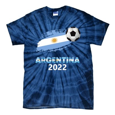 Argentina Soccer Ball Flag Jersey Argentinian Football Tie-Dye T-Shirt