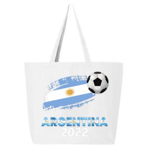 Argentina Soccer Ball Flag Jersey Argentinian Football 25L Jumbo Tote