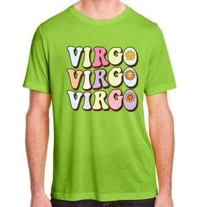 August September Birthday Groovy Astrology Zodiac Sign Virgo Adult ChromaSoft Performance T-Shirt