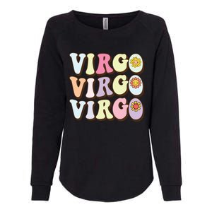 August September Birthday Groovy Astrology Zodiac Sign Virgo Womens California Wash Sweatshirt