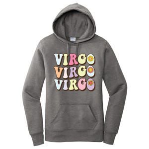 August September Birthday Groovy Astrology Zodiac Sign Virgo Women's Pullover Hoodie