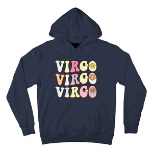 August September Birthday Groovy Astrology Zodiac Sign Virgo Hoodie