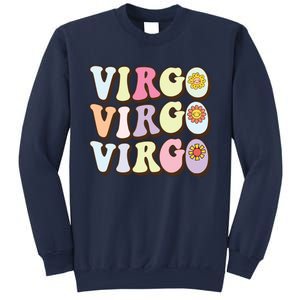 August September Birthday Groovy Astrology Zodiac Sign Virgo Sweatshirt