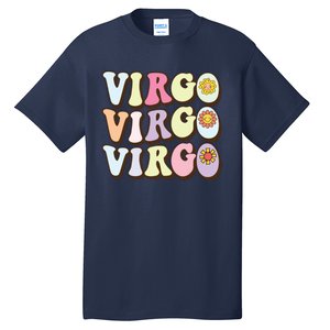 August September Birthday Groovy Astrology Zodiac Sign Virgo Tall T-Shirt