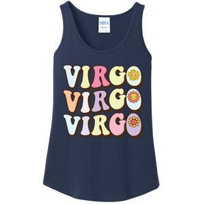 August September Birthday Groovy Astrology Zodiac Sign Virgo Ladies Essential Tank