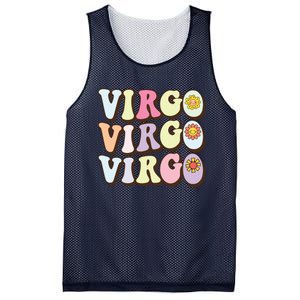 August September Birthday Groovy Astrology Zodiac Sign Virgo Mesh Reversible Basketball Jersey Tank