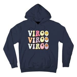 August September Birthday Groovy Astrology Zodiac Sign Virgo Tall Hoodie