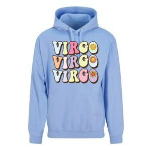 August September Birthday Groovy Astrology Zodiac Sign Virgo Unisex Surf Hoodie