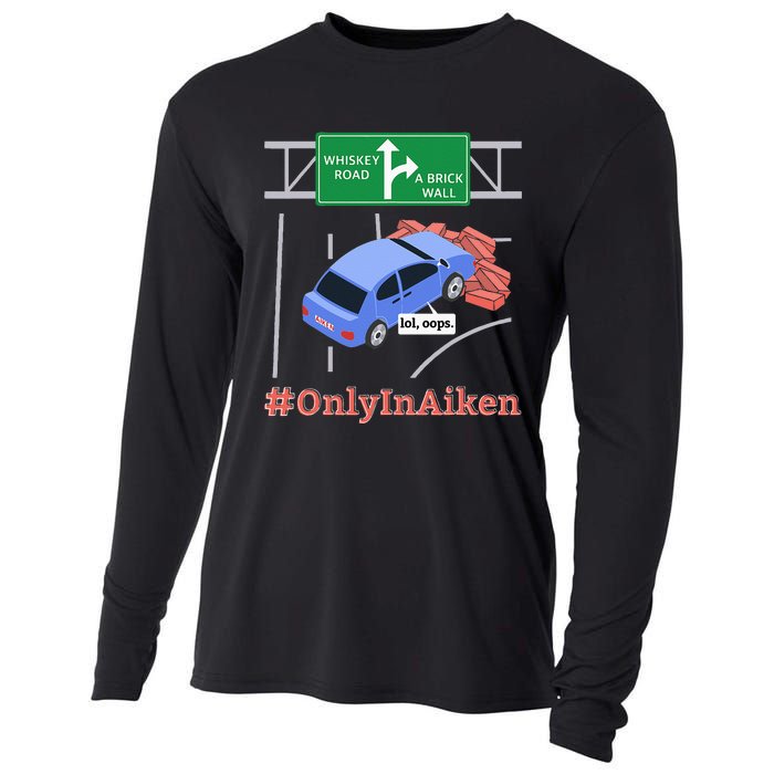 Aiken SC Brick Wall Meme Cooling Performance Long Sleeve Crew