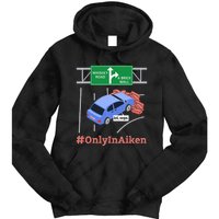 Aiken SC Brick Wall Meme Tie Dye Hoodie