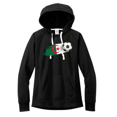 Algeria Soccer Ball Algeria Flag Jersey Algeria Football Women's Fleece Hoodie