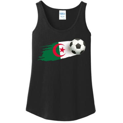 Algeria Soccer Ball Algeria Flag Jersey Algeria Football Ladies Essential Tank