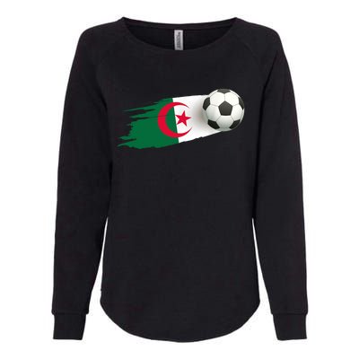 Algeria Soccer Ball Algeria Flag Jersey Algeria Football Womens California Wash Sweatshirt