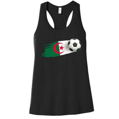 Algeria Soccer Ball Algeria Flag Jersey Algeria Football Women's Racerback Tank