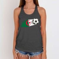 Algeria Soccer Ball Algeria Flag Jersey Algeria Football Women's Knotted Racerback Tank