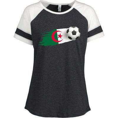 Algeria Soccer Ball Algeria Flag Jersey Algeria Football Enza Ladies Jersey Colorblock Tee