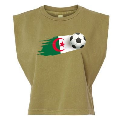 Algeria Soccer Ball Algeria Flag Jersey Algeria Football Garment-Dyed Women's Muscle Tee