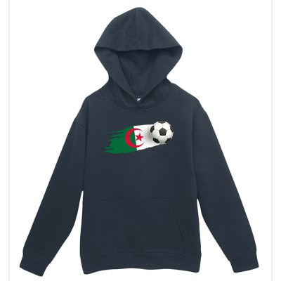 Algeria Soccer Ball Algeria Flag Jersey Algeria Football Urban Pullover Hoodie