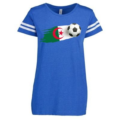 Algeria Soccer Ball Algeria Flag Jersey Algeria Football Enza Ladies Jersey Football T-Shirt