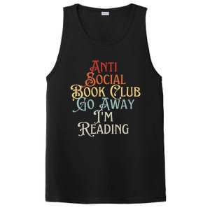 Anti Social Book Club Go Away IM Reading Funny Bookworm PosiCharge Competitor Tank