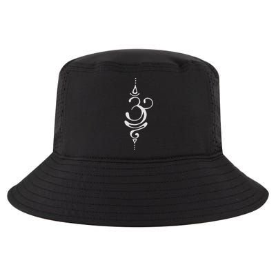 Ancient Sanskrit Breathe Om Yoga Meditation Symbol Cool Comfort Performance Bucket Hat