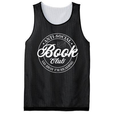 Anti Social Book Club Go Away IM Reading Funny Bookworm Mesh Reversible Basketball Jersey Tank