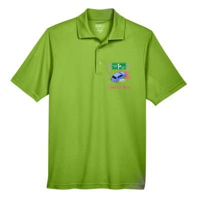 Aiken, SC, Brick Wall Meme Men's Origin Performance Pique Polo