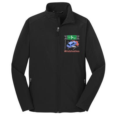 Aiken, SC, Brick Wall Meme Core Soft Shell Jacket