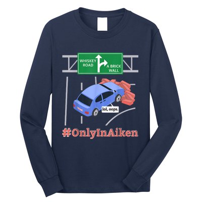 Aiken, SC, Brick Wall Meme Long Sleeve Shirt