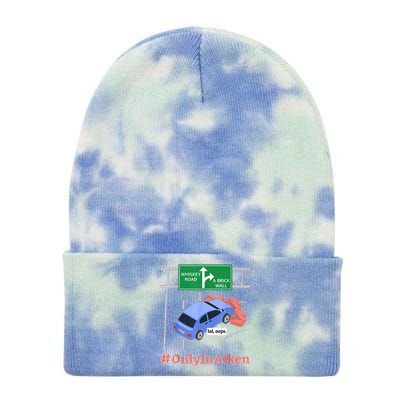 Aiken, SC, Brick Wall Meme Tie Dye 12in Knit Beanie