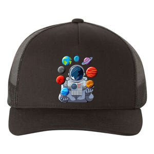 Astronaut Space Balloons Moon Mars Planets Astronaut Yupoong Adult 5-Panel Trucker Hat