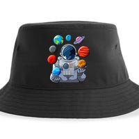 Astronaut Space Balloons Moon Mars Planets Astronaut Sustainable Bucket Hat