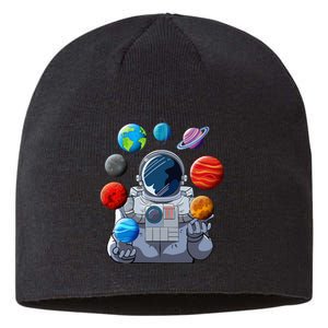 Astronaut Space Balloons Moon Mars Planets Astronaut Sustainable Beanie