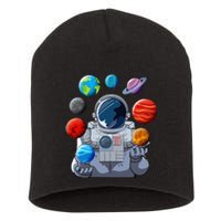 Astronaut Space Balloons Moon Mars Planets Astronaut Short Acrylic Beanie