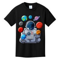 Astronaut Space Balloons Moon Mars Planets Astronaut Kids T-Shirt