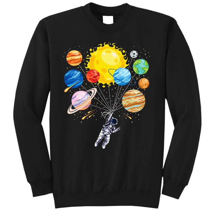 Astronaut Space Balloon Planet Science Solar System Sweatshirt