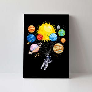 Astronaut Space Balloon Planet Science Solar System Canvas