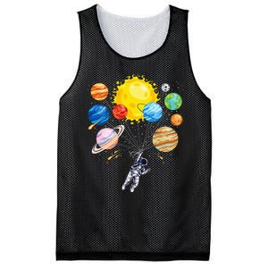 Astronaut Space Balloon Planet Science Solar System Mesh Reversible Basketball Jersey Tank