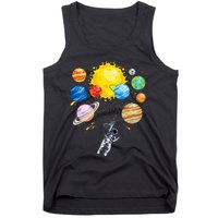 Astronaut Space Balloon Planet Science Solar System Tank Top