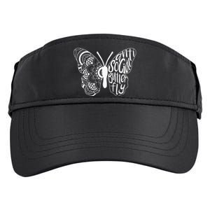 Anti Social Butterfly Introvert Funny Sarcastic Adult Drive Performance Visor