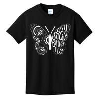 Anti Social Butterfly Introvert Funny Sarcastic Kids T-Shirt