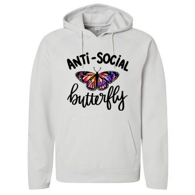 Anti Social Butterfly Performance Fleece Hoodie