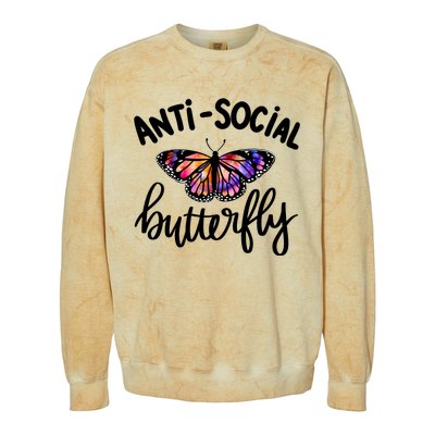 Anti Social Butterfly Colorblast Crewneck Sweatshirt