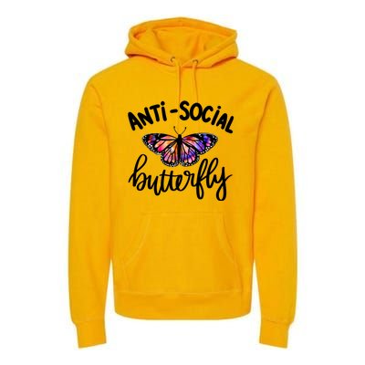 Anti Social Butterfly Premium Hoodie