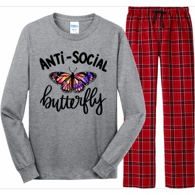 Anti Social Butterfly Long Sleeve Pajama Set