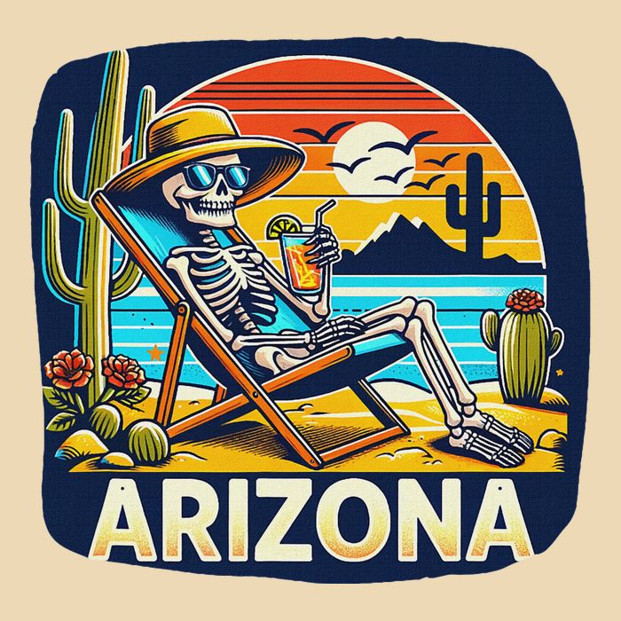 Arizona Skeleton Bone Dry Heat Bag