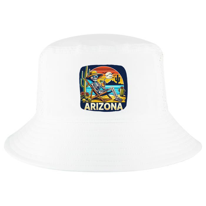 Arizona Skeleton Bone Dry Heat Cool Comfort Performance Bucket Hat