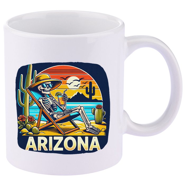 Arizona Skeleton Bone Dry Heat 11oz C Handle Ceramic Mug