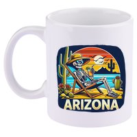 Arizona Skeleton Bone Dry Heat 11oz C Handle Ceramic Mug